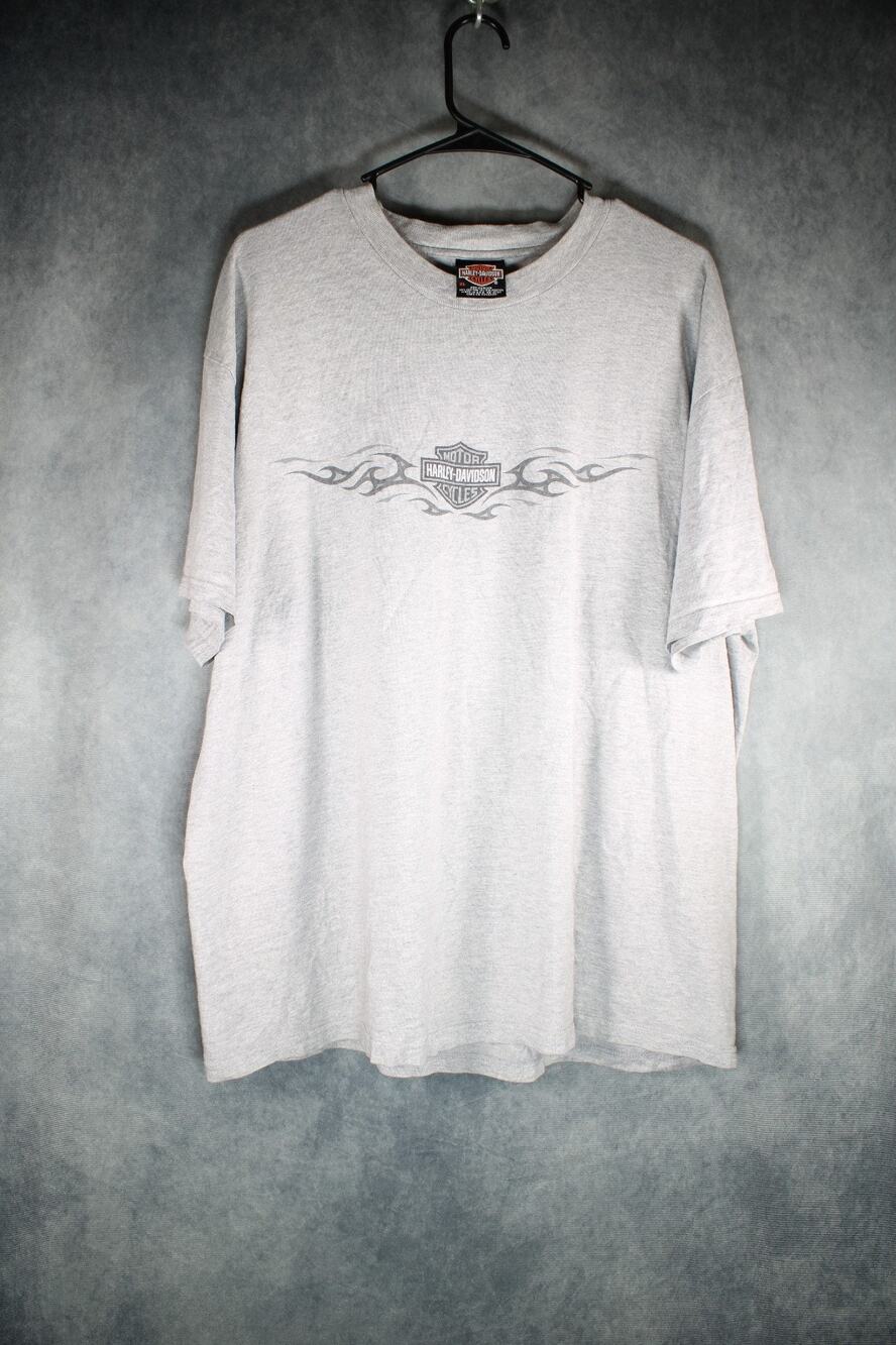 Vintage Harley Davidson Southside Indianapolis T-Shirt Mens XL Gray Made in USA